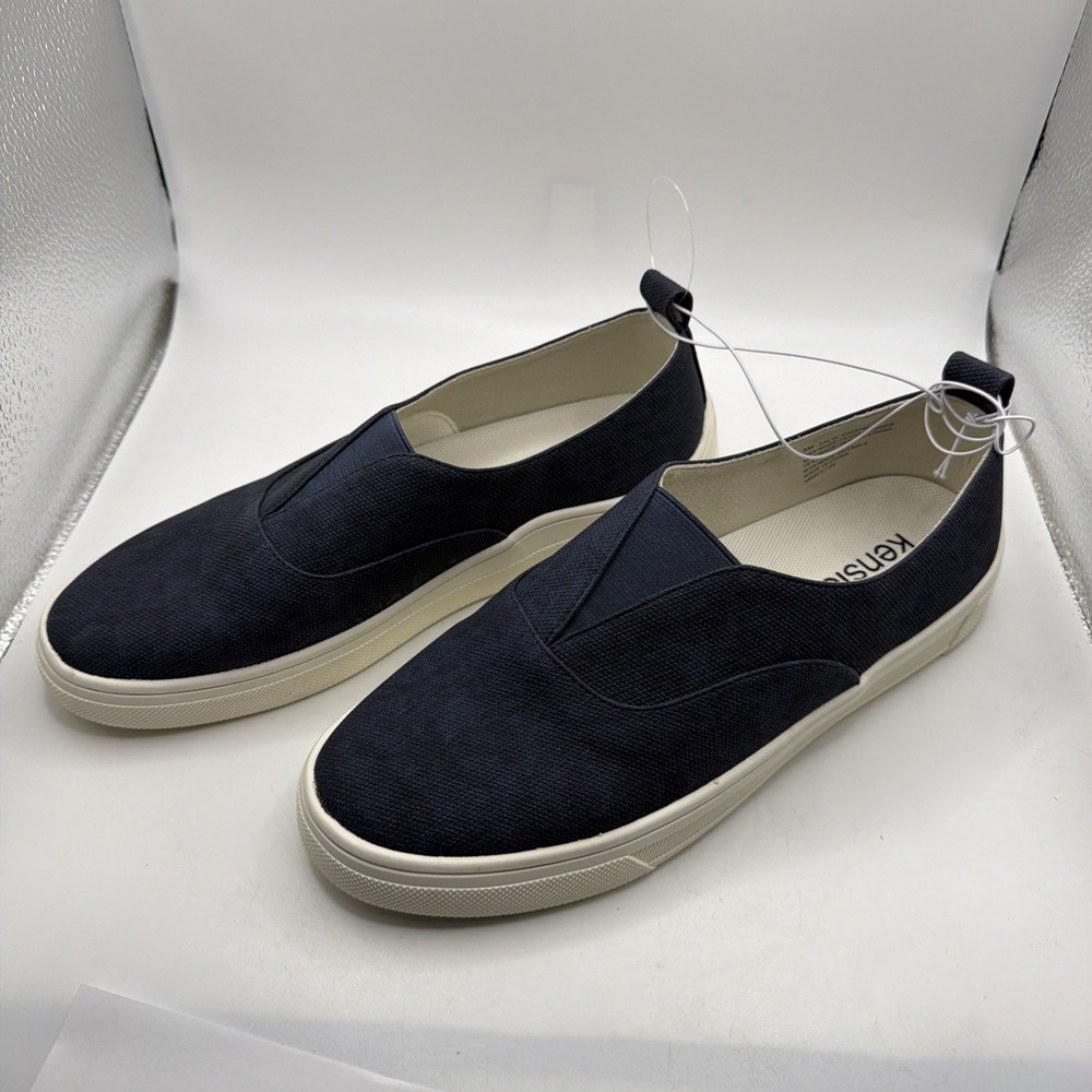 Kensie Ladies' Size 8 Salia Slip On Comfort Casual Shoes, Navy.